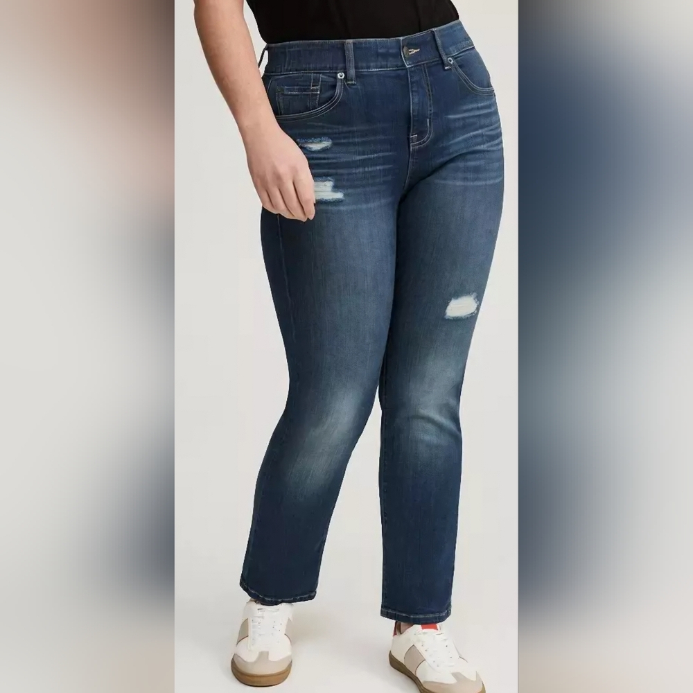 Torrid bombshell straight high-rise jean, 14 Short